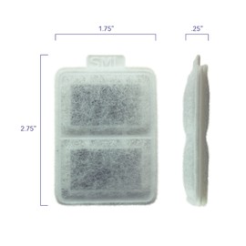 PET STANDARD Replacement Small Water Filter Compatible With Whisker City® Automatic Pet Fountain, Pack of 10