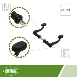 AMIG Manilla Black S/PLATE Forge 120 mm bichromated