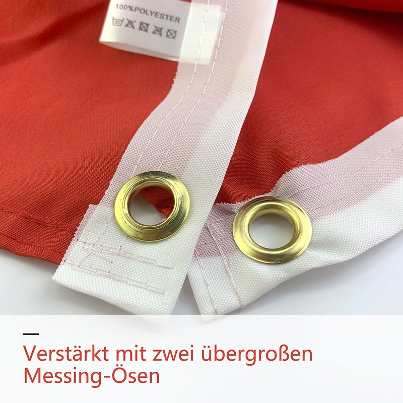 OZSENFLINT Austria Flag with Eagle 90 x 150 cm 100%