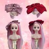 Small Doll Head For Hair Styling,Mini Synthetic Mannequin Head,Doll Head