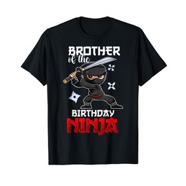 Ninja Favor Shirt Men And Boys, Brother Of The Birthday Boy T-Shirt