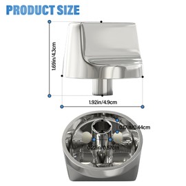 lubiyack 5PCS W11366438 Stainless Steel Gas Stove Knob Replacement Compatible with Whirlpool Stove Oven WCG55US0HS00 WCG55US6HS00 WCG77US0HS00, Replaces AP6888134 W11084623 4929319 PS12723935