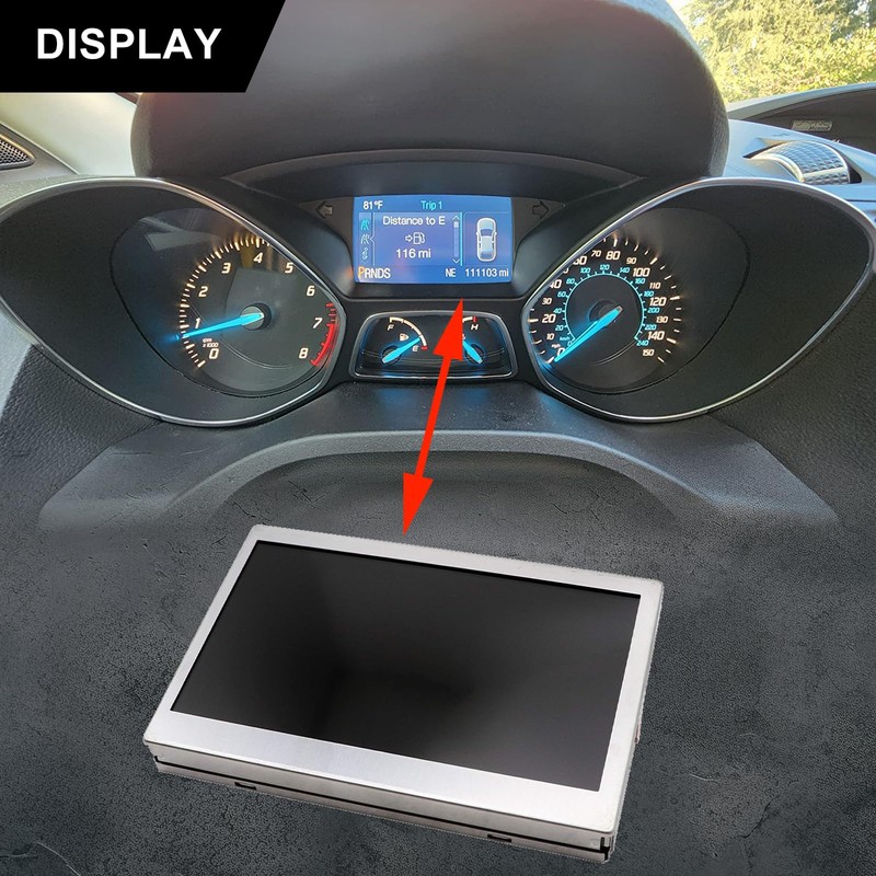 SecosAutoparts LCD Display Color Screen Compatible with Ford Focus 2014