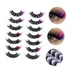 Baluue 2sets Lash Clusters Fake Eyelashes Set for Cosplay Festival