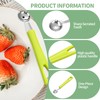 2 PCS Tomato Corer Tool,Strawberry Huller Stem Remover,Easy Fruit Stem