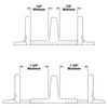 Prime-Line N 7316 Closet Door Adjustable Guide, 1 In. High