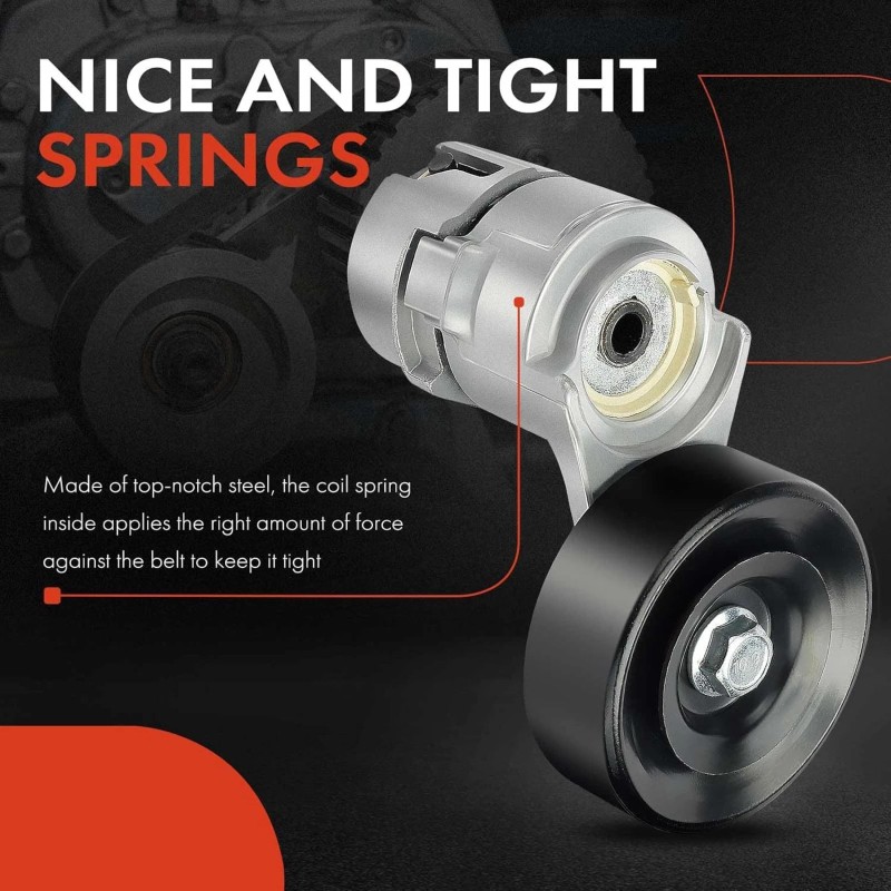 NoBrand Belt Tensioner Assembly with Pulley Compatible with Santa Fe