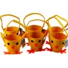 Gem Imports Set Of 6 Easter Chick Felt Fabric Buckets/Baskets