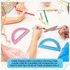 EBOOT Plastic Protractor Math Protractors 180 Degrees, 6 Inch, Pack