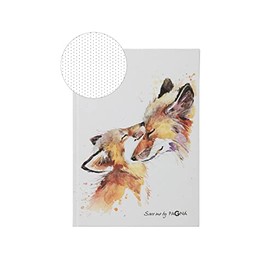 Pagna 26082-15 notebook A5 Fuchs 128S dotted lines, white