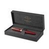 PARKER Sonnet Fountain Pen, Red Lacquer with Gold Trim, Medium