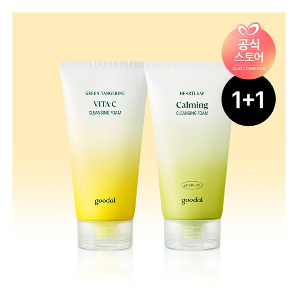 Goodal 1+1 Green Tangerine Vita C Cleansing Foam + Eoseongcho