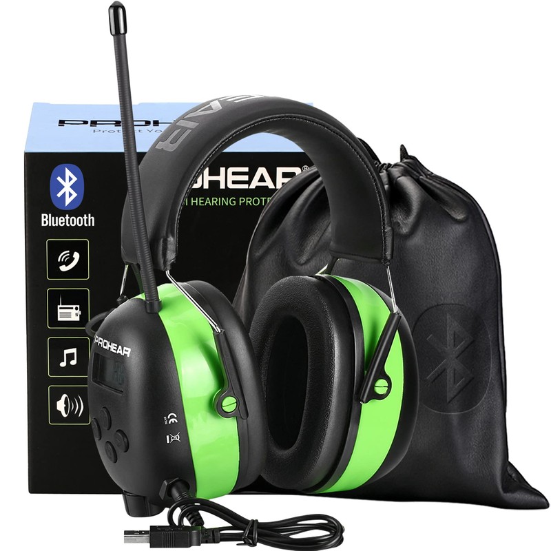 PROHEAR 033 Upgraded 5.4 Bluetooth Hearing Protection AM FM Radio