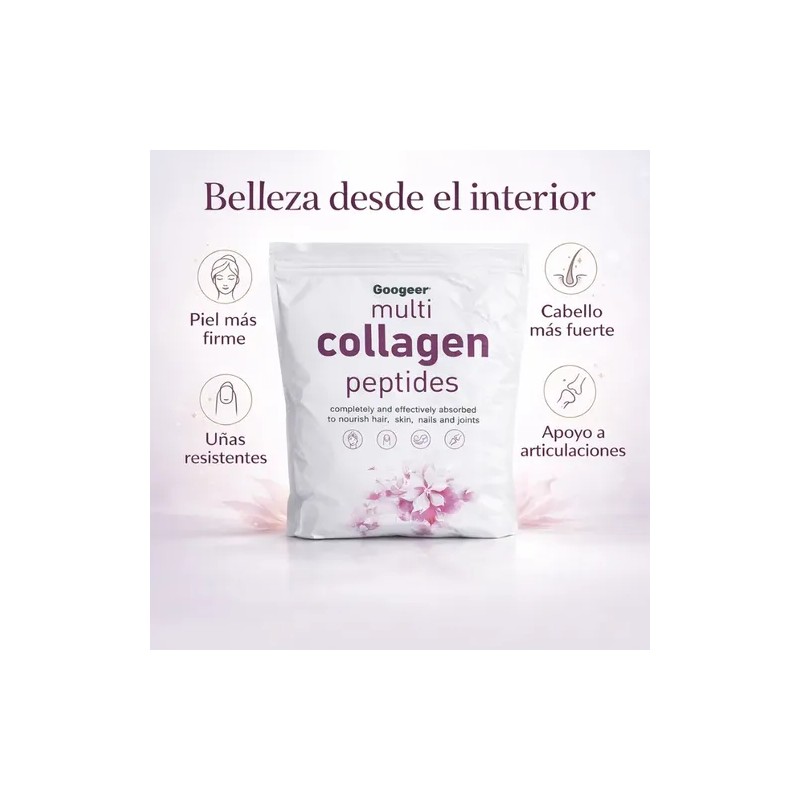 Colágeno En Polvo Multi Para Piel Cabello Uñas Googeer