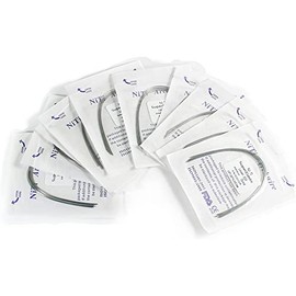 DENTASOP 100 piezas Arcos niti, arcos ni-ti, archwire niti, arcos dental, arcos ortotoncia, archwire dental, ortodontic wires, (Lote mixto (1 bolsa de cada modelo))