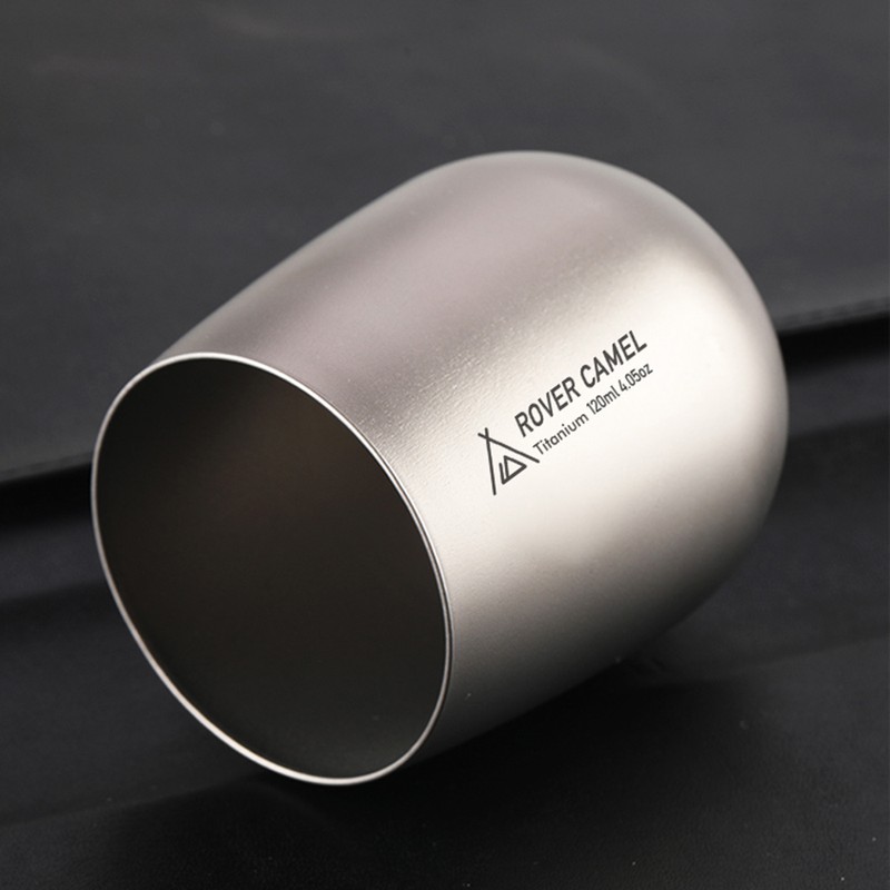 120ml Ultralight Titanium Double Wall Insulated Water Cup Tea Cup