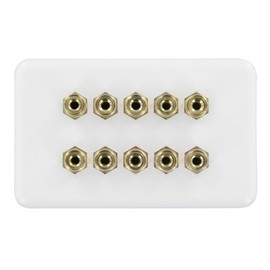 Selby 5.0 Speaker Wall Plate Wallplate Premium Pre-Assembled for 5 Speakers
