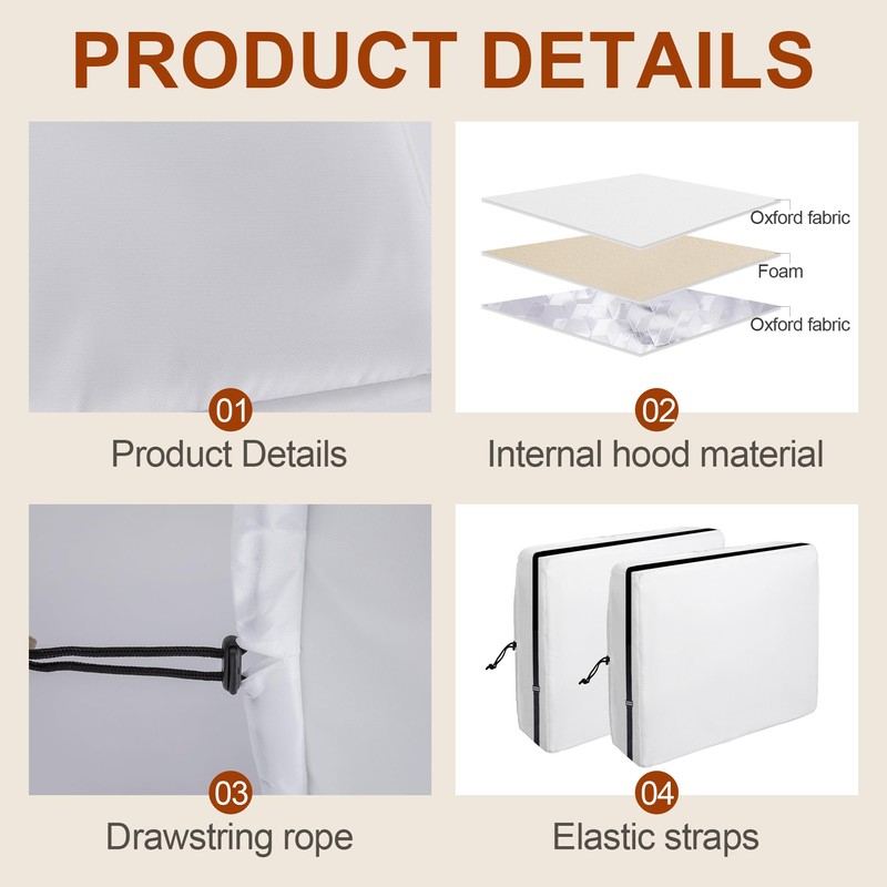 Nkiy Quen 2 Pack 3 Layers Indoor Window Air Conditioner