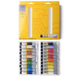 Winsor & Newton Galeria - Juego de tubos acrílicos (20 unidades, 20 farben en tubo de 12 ml), multicolor