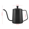 550ml Stainless Steel Long Gooseneck Coffee Pot Kettle with Lid