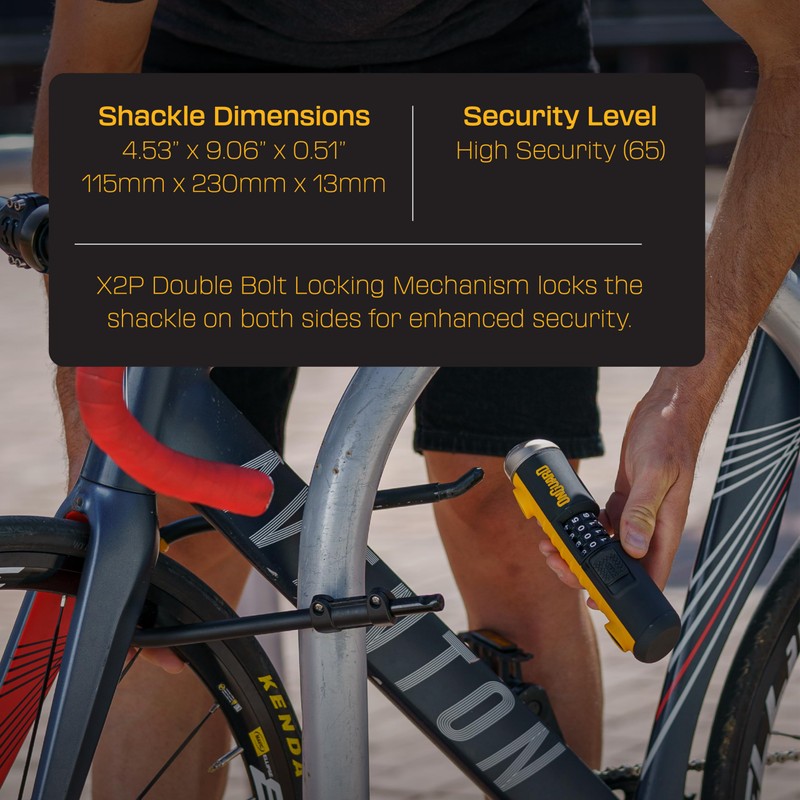 OnGuard Bulldog Combo STD U-Lock – 13 mm Hardened Steel