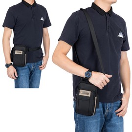 SPAHER Small Men Side Bag Shoulder Bag Outdoor Sports Hiking Waist Pack Crossbody Tactical MOLLE EDC Cellphone Pouch Belt Bum Bag Business Fanny Pack Hip Bag Messenger Sling Bag Travel Gym Bag Coffee