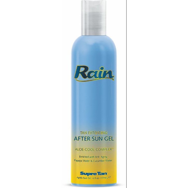 Supre RAIN Tan Extending After Sun Gel w/ Aloe Cool Complex - Soothes and Cools Sun-Burned Skin, Enriched with ANti-Aging Ingredients