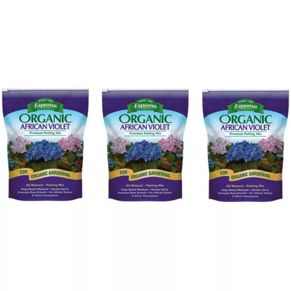 Espoma (#AV4) Organic African Violet Potting Mix, 4 Quart (3