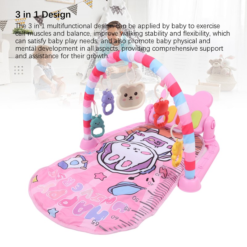 Baby Kick Piano Gym Mat Newborn Games Early Learning Educational
