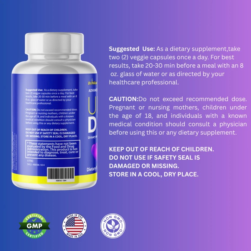 Pelican Vitamins URO DOC- Support Supplement for Men - Urinary