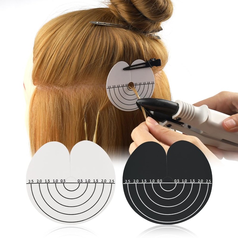 GlamorDove Hair Extensions Heat Protector Shields with Scale Design 20PCS