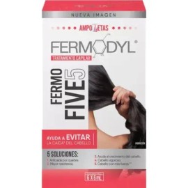 Caja Con 6 Ampolletas De Tratamiento Capilar Fermo five 36ml Fermodyl