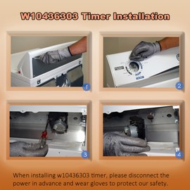 W10436303 Dryer Timer,Compatible with Whirlpool Amana Kenmore maytag Inglis,OEM WPW10436303 Timer Replacement for W10436303 WPW10436303 AP6021393 PS11754717 2311873 AH3632909 EA3632909,2 Year Warranty