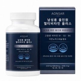Men's Multivitamin Plus Comprehensive Nutrients Vibrant Daily Routine Containing Vitamin B Omega 3 Zinc Magnesium 90 Tablets, 1 Piece / 남성용 멀티비타민 Plus 종합영양제 활기찬 데일리 루틴 비타민B 오메가3 아연 마그네슘 함유 90정, 1개