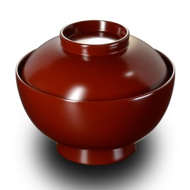 4.6 inch Zoni Bowl with Lid, Vermilion, Modern Lacquerware, Ataya, Made in Japan, Dishwasher-safe, Bowl, Rice Bowl, Donburi, Japanese Tableware, New Year, New Year, Osechi