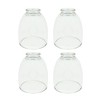 Aspen Creative Clear 23073-4 Transitional Style Replacement Glass Shade, 2-1/8"