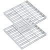 Otoolling 2 Pcs Galvanized Steel Drain Grate 12x12 inch Heavy