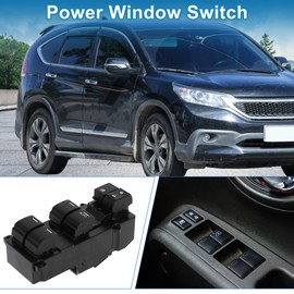 X AUTOHAUX Power Window Switch No.35750T0ARHD Front Right Driver Side Window Control Switch for Honda CR-V Civic 2012-2014 Black