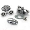 YUANQIAN Set of 4 new Oval butterfly twin wheel Shower