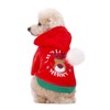 Christmas Puppy Dog Hoodies for Small Medium Dogs,Hooded Sweatshirt Hoodies