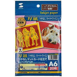 サンワサプライ インクジェット厚紙(スーパーファイン) JP-AGA6