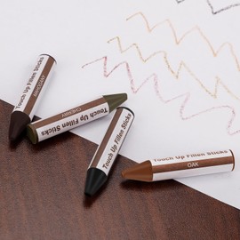 SEISSO Wood Furniture Scratch Repair Filler Sticks, 8 Colors Wax Sticks with Sharpener, Premium Wood Scratch/Dent/Crack/Mark/Stain Cover&Remover, Upgrade Crayons for Floor, Table, Door, Cabinet
