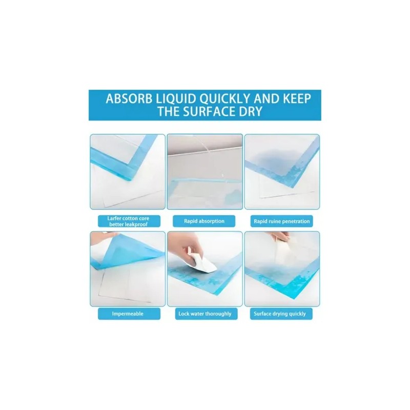 100 Pañales Tapete Entrenador Para Perro Almohadillas 33x45