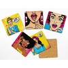 Inkdotpot Set of 6 Drink Coasters Decorative Non Slip Cork
