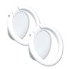 [2 Pack] Matte Finish Round Ultra-thin Cell Phone Ring Holder