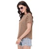 PEHMEA Women's Summer Cotton Striped Short Sleeve Crew Neck T-Shirts