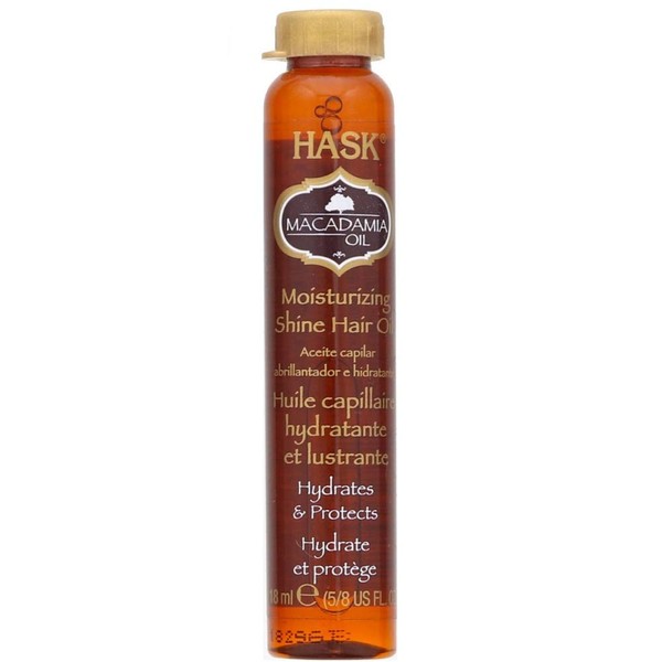 Hask Macadamia Revitalizing Shine Oil, .625 oz (Pack of 4)