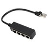 Adaptador RJ45 Cable Divisor Ethernet - 1 a 4 Puntos,