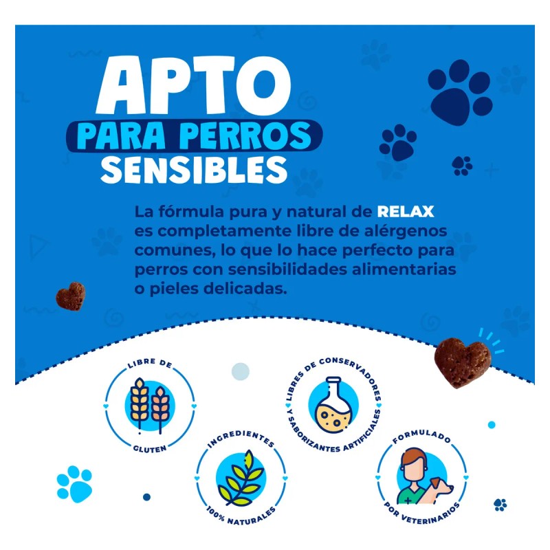 Waggys® Relax Suplemento Natural Para Estrés Y Ansiedad 60pz