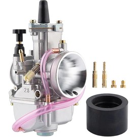 PWK Carburetor 28mm Performance Carb for 75cc to 125cc 2T 4T Engine Motorcycle Dirt Bike Mini Bike ATV Scooter Moped with Carb Jets